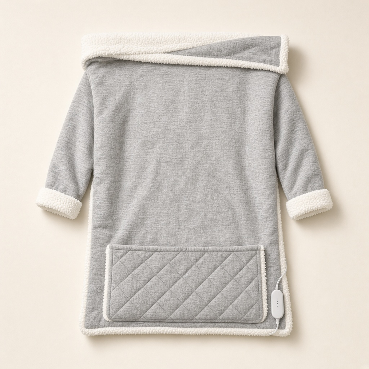 Toasty Nest Wearable Heated Blanket - Gray